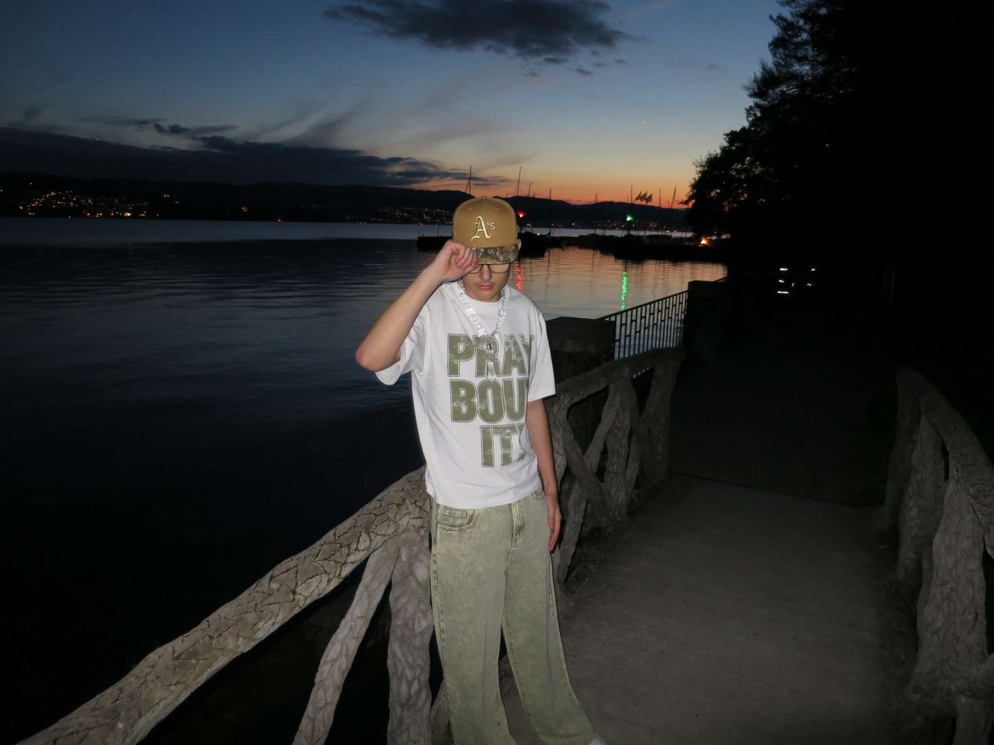 PRAY BOUT IT-BOXY SHIRT-GREEN