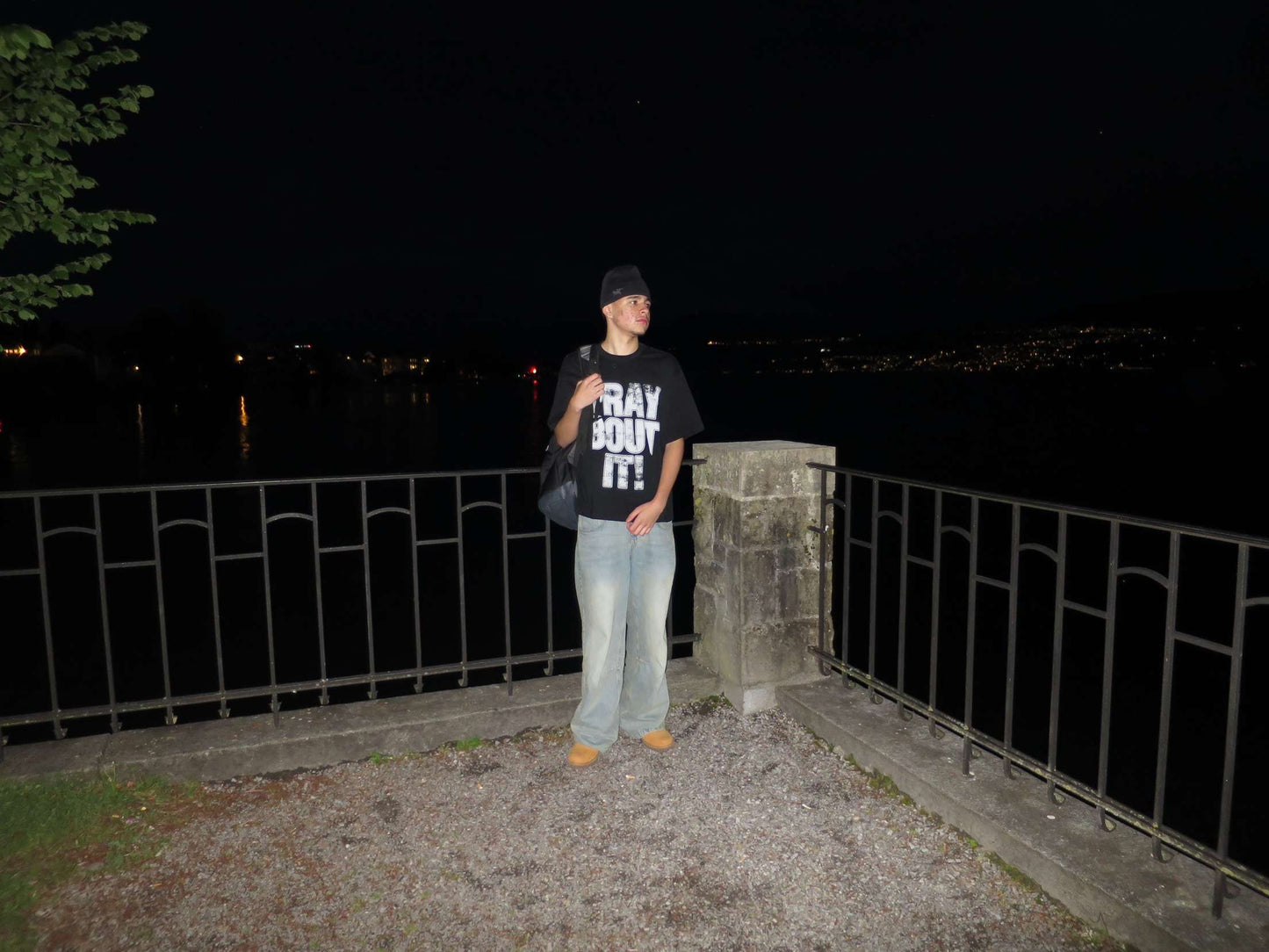 PRAY BOUT IT-BOXY SHIRT-GREY