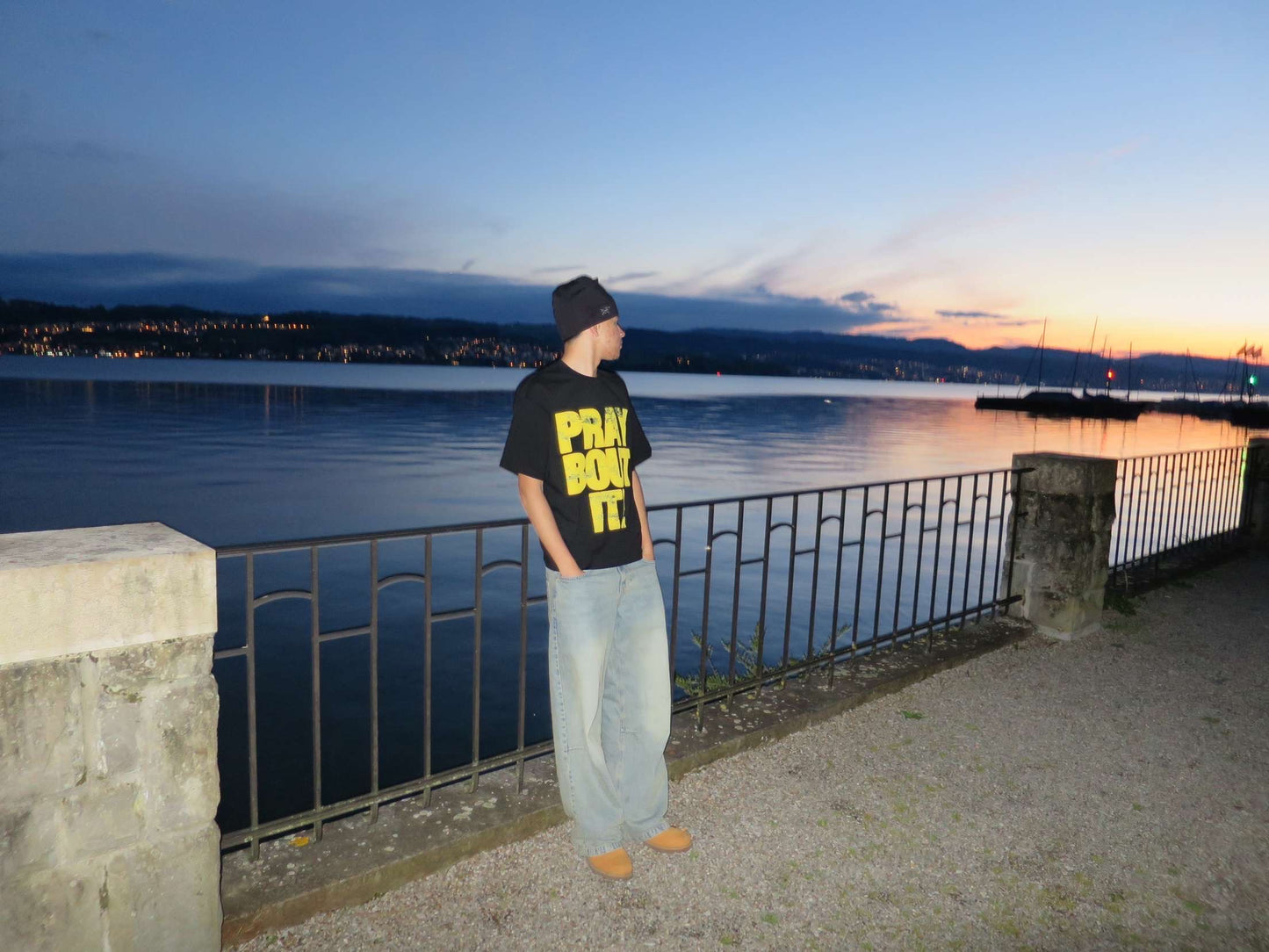 PRAY BOUT IT-BOXY SHIRT-YELLOW